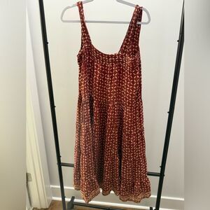 Natalie Martin Polka Dot Cappuccino Knee Length Dress